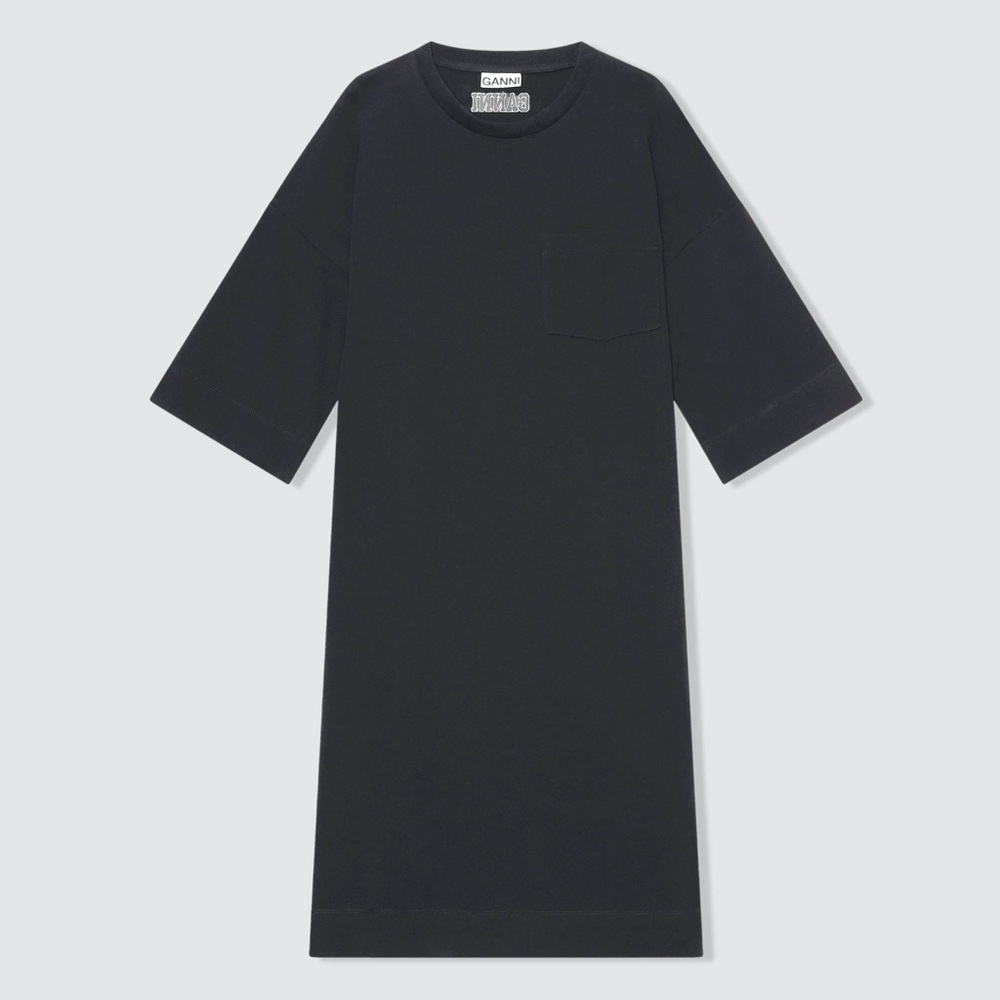 GANNI Software Jersey Relaxed T-Shirt Dress